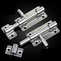 304 Stainless Steel Round Head Pin Burglar Door Bolt Warehouse Latch Gate Lock Buckle Door Hardware Locks Metal film resistance