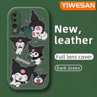 YIWESAN เคสสำหรับ Huawei Y9 2019 P Smart Z Honor เคส9X ลายการ์ตูนแฟชั่น Kuromi น่ารักเคสโทรศัพท์หนังกันกระแทกดีไซน์ใหม่เคสซิลิโคนลายเลนส์เต็มฝาครอบป้องกันกล้องเคสนิ่ม