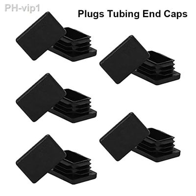 12Pcs Tubing Plug Tube End Caps Rectangle Tubing Insert Chair Glide Fence Post Pipe Cover Finishing Plug Plastic Plug Dust Cover