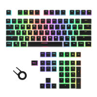 108pcsset PBT OEM Transparent Pudding Keycaps Set For Gaming Mechanical Keyboard Double Color For Cherry MX Switches Keyboard