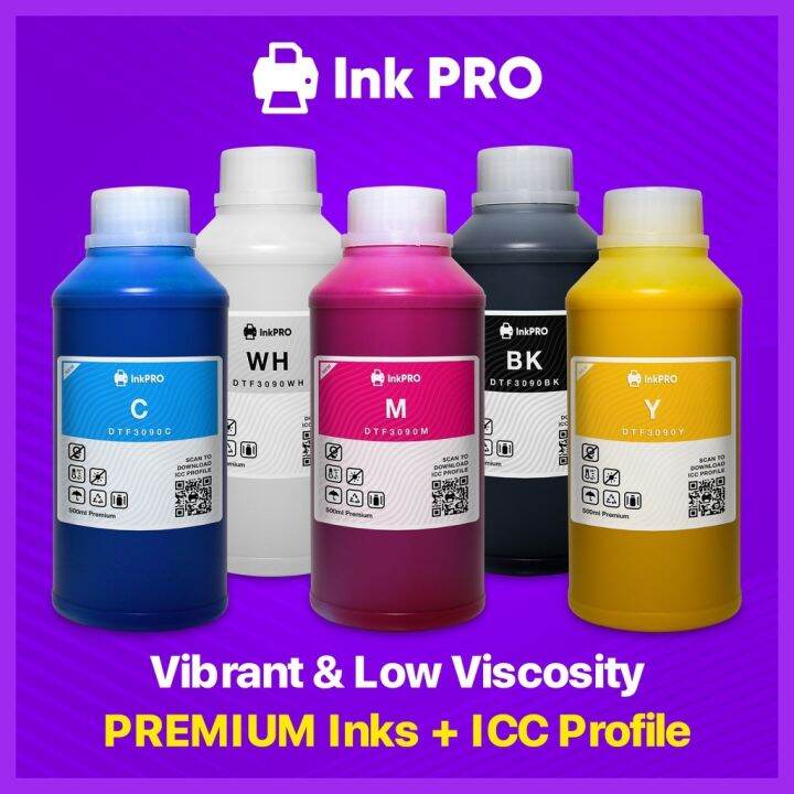 DTF InkPro 500ml Hybrid Inks with ICC Profile Lazada PH