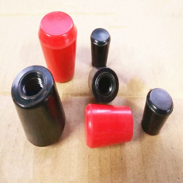 2-pcs-m6-m8-m10-m12-m16-bakelite-handle-ball-red-and-black-handwheel-handle-nut-hand-tighten-nuts-clamping-knob-manual-nuts-nails-screws-fasteners