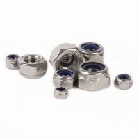 M2 M2.5 M3 M4 M5 M6 M8 M10 M12 M14 M16 M20 304 Stainless Steel Hex Flange Nylon Insert Lock Nut Self-locking Nylock Locknut Nails  Screws Fasteners