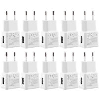 10Pcs 5V 2A EU US Plug Wall Travel USB Charger Adapter สำหรับ Samsung Galaxy S5 S4 S6หมายเหตุ3 2สำหรับ 7 6 5 HTC Xiaomi