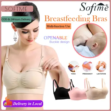 Shop Cotton Nursing Bra Maternity Bra With Foam For Breastfeeding Seamless  with great discounts and prices online - Dec 2023