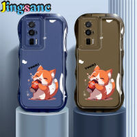 Jingsanc เคสใสสำหรับ Xiaomi POCO F5/POCO F5 Pro ลายดื่มโคล่าเคสนิ่มใส่โทรศัพท์ซิลิโคน TPU ป้องกันเลนส์กันกระแทกสีขนมปกหลัง Xiaomi F5 Poco/Poco F5 Pro X6-1