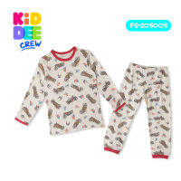 KiddeeCrew ชุดนอนเด็กผู้ชาย ลายรถมอเตอร์ไซค์ มี2 สี  Boys  pajamas Motorcycle pattern เหมาะสำหรับอายุ 1-8 ปี