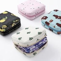 Cute Printed Coin Purse Girl Zipper Bear Cactus Flower Lemon Pattern Coin Purses Coin Earphone Package Handbag Purse Bags