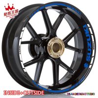 [YOMI Automotive Products] สำหรับ GSXR GSX-R1000 750 600 GSXS GSX-S1000 750 Hayabusa GSX1300R V-Strom SV1000 650ล้อสติกเกอร์สะท้อนแสงรถมอเตอร์ไซด์ริมรูปลอก