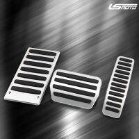 LS AUTO Car Pedal Covers For Porsche CayenneVolkswagen TouaregAudi Q7 Aluminum alloy Car styling Car Pedal Pads Non-slip