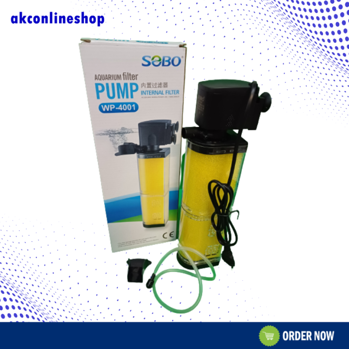 SOBO AQUARIUM INTERNAL FILTER PUMP WP4001 Lazada Indonesia