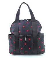 LeSportsac guinness confirmed new fashion leisure bag printed canvas water proof backpack. 2442