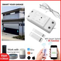 ■ Tuya WiFi Garage Gate Door Opener Controller Smart Life APP Wireless Remote Control Magnetic Door Sensor Work With Alexa