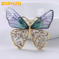 ZNPNXN เข็มกลัดผู้หญิงสไตล์แฟชั่นเกาหลีน่ารักปีกผีเสื้อ Pins Party Accessories