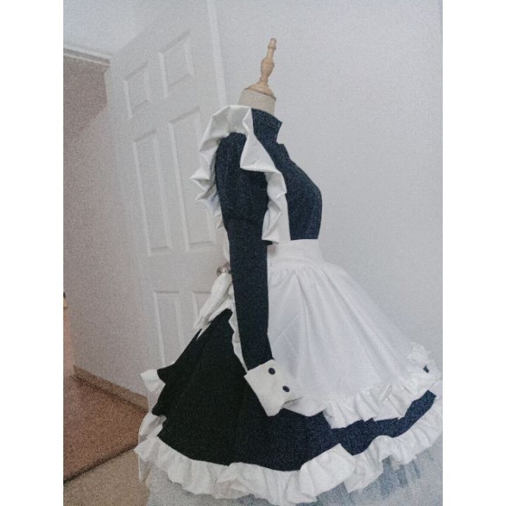 ✸ﺴ trang phục hầu gái maid tay dài váy ngắn 
