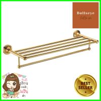 ชั้นวางพร้อมราวแขวน CAE RA 9519T02078MAG สีทองTOWEL RACK CAE RA 9519T02078MAG GOLD **หมดแล้วหมดเลย**