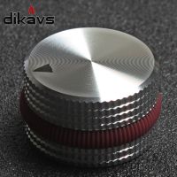 Aluminum Alloy Rubber Ring Amplifier Potentiometer Control Knob Volume Audio Electric Guitar Bass Knobs 25 X 15.5mm