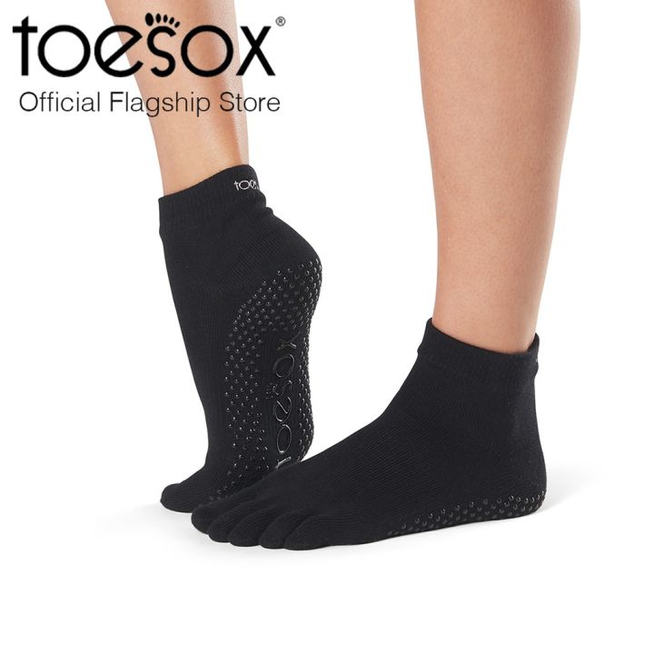 ToeSox โทซอคส์ ถุงเท้ากันลื่นแยกนิ้วแองเคิล รุ่น Ankle ปิดนิ้วเท้า
