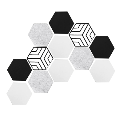 12 Pcs Self-Adhesive Acoustic Panels,Hexagon Sound Proof Panels,Sound Absorbing Panels for Recording Studio Home,Offices