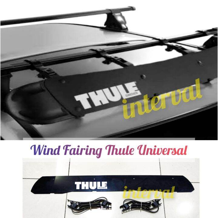 Wind Fairing Thule Atap Mobil Sweden Crossbar Universal Hitam Lazada