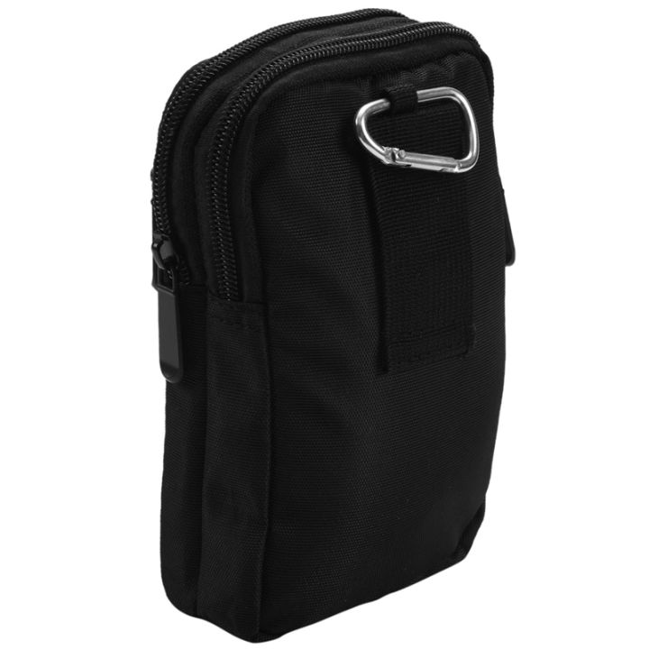 2x-outdoor-running-pack-waist-belt-phone-pouch-bag-black