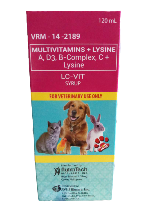 LCVIT Syrup Pet Multivitamins + Lysine 120ml Lazada PH
