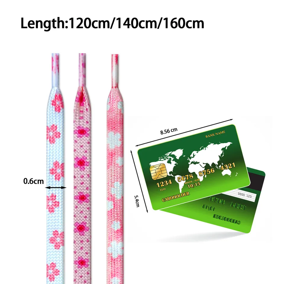 1 Pair Flat Fashion Polyester Shoelaces Cute Cherry Blossom