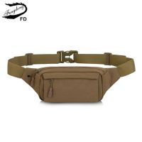 Fengdong men small waist bag anti theft mini travel bag outdoor sports cell phone key bag running belt pack with earphone jack Running Belt