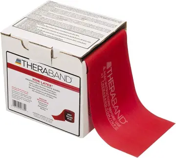 THERABAND Resistance Bands Set, Professional Non-Latex Elastic Band For  Upper & Lower Body Exercise, Strength Training without Weights, Physical