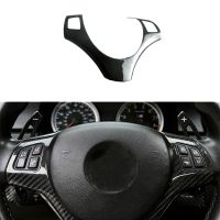 Carbon Fiber Steering Wheel Frame Deoration Panel Cover Trim For-BMW 3 Series E90 M3 2006-2012