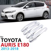 ✽✒❐ ABS Chrome Door Handle Cover Trim Set For Toyota Auris E180 Hatchback (AU) Scion iM 2013 2018 car Accessories styling 2014