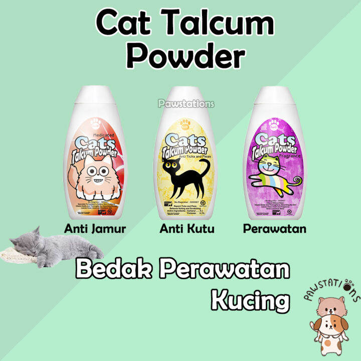 Bedak Kucing Cat Talcum Powder Bedak Kucing Anti Jamur Bedak Kucing