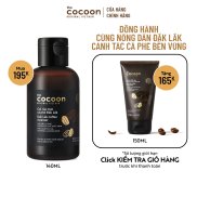 3-5 3 MUA 1 TẶNG 1 Gel rửa mặt cà phê Đắk Lắk Cocoon cho làn da tươi mới