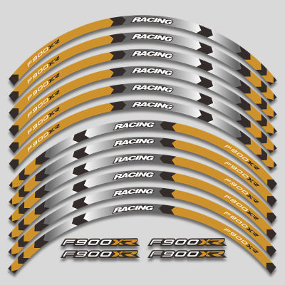 สติกเกอร์ล้อรถมอเตอร์ไซค์ F900XR สำหรับรถ BMW F900xr F900 XR F 900 XR ยางขอบสติ๊กเกอร์กันน้ำแบบลอกแปะอุปกรณ์เสริมแต่งลายทางสะท้อนแสง