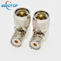 1pcs UHF Connectors PL259 Male to SO239 Female Right Angle Coaxial Adapter for CB Ham Radio Antenna SWR Meter Cable Extention