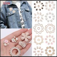 5210A 10PCS งานฝีมือ DIY แวววาว คริสตัล เครื่องประดับหมวก กระดุม Rhinestone กระดุมมุก กิ๊บติดผมไข่มุก คลิปหนีบหมวก