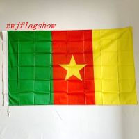 zwjflagshow Cameroon flag Banner free shipping 90 x 150cm high quality polyester Hanging National flags Cameroon banner Hand Tool Parts Accessories