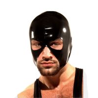 【CW】 Mens Face Metallic Eyes and Mouth Headgear Hood for Role Costume