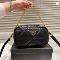 [With Box] Classic PradaˉCamera Bag Womens Chain Handbag Fashion Casual Shoulder Bag Crossbody Bag