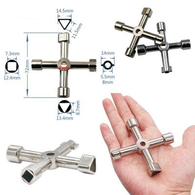 Key Wrench Multifunctional Wrench รูปลักษณ์ที่เรียบง่ายและสง่างาม Multi-Size Cross Triangle Key Wrench ทนทาน