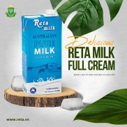 Sữa Tươi Tiệt Trùng Nguyên Chất Không Đường - Reta Milk Full Cream 1L
