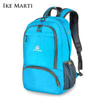 IKE MARTI พับกันน้ำกลางแจ้งกระเป๋าเป้สะพายหลังเดินทางพับกีฬาเดินป่ายิม Mochila ตั้งแคมป์กระเป๋าเป้ไนลอนที่มีน้ำหนักเบา