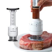 1PC Multifunctional Meat Tenderizer Needle Stainless Steel Steak Meat Injector Marinade Flavor Syringe Kitchen Tools