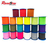 Roadstar 0.5mmX4000Meter เส้นด้ายสะท้อนแสงสองด้านสีสันสดใสคำเตือนด้ายไหมสะท้อนแสงเย็บสำหรับสายรัดรองเท้าเสื้อผ้า