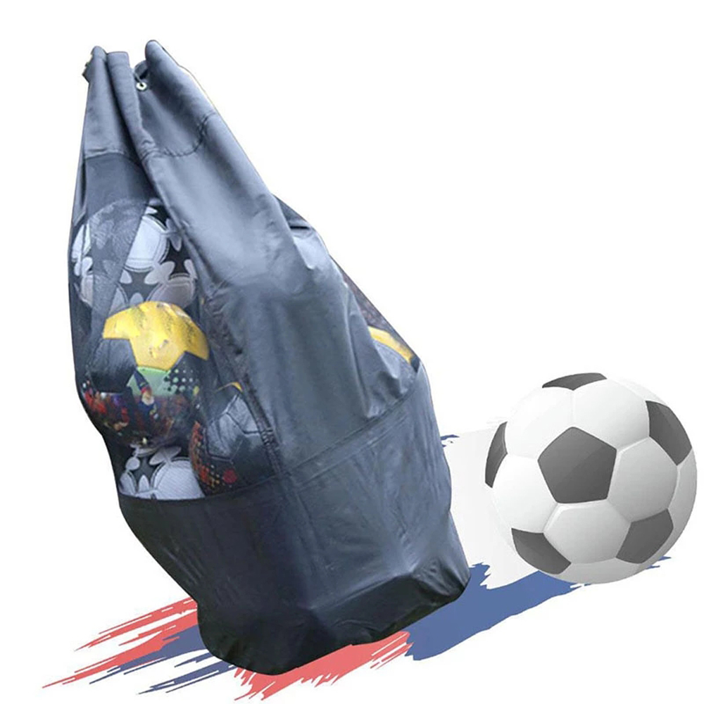 chengsan Heavy Duty Mesh Ball Shoulder Bag Basketball Volleyball Soccer Rug Ball Football Carrying Bag Tote Storage Sack with Drawstring 