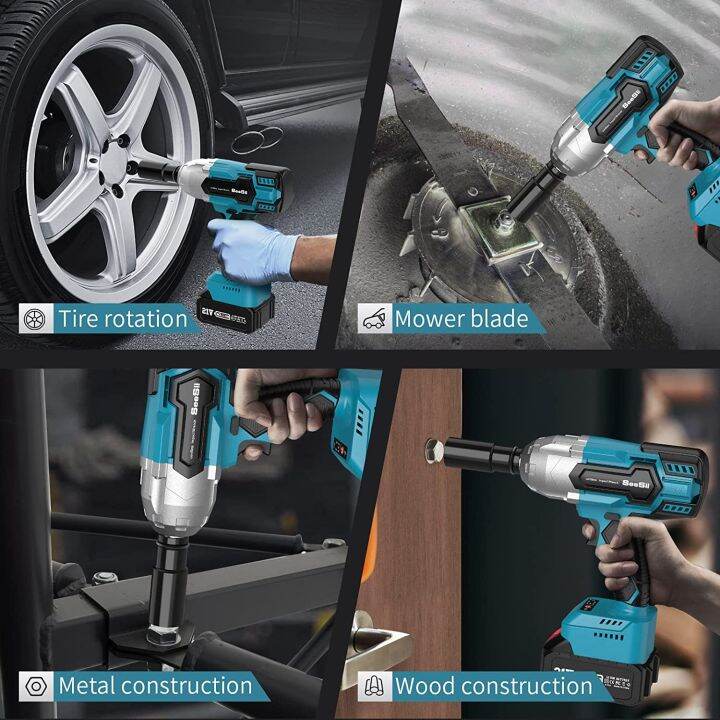 seesii-wh710-brushless-cordless-impact-wrench-650n-m-5200-rpm-รอบต่อนาที-21v-โวลต์ไร้สายแบบไม่มีแปรงถ่านประแจผลกระทบไฟฟ้า-kunci-pas-listrik-ขนาดกะทัดรัดพร้อมแบตเตอรี่4-0ah-ใช้งานร่วมกับแบตเตอรี่-makit