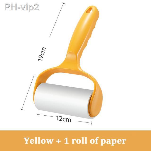 tearable-roll-paper-sticky-roller-dust-wiper-pet-hair-clothes-carpet-tousle-remover-replaceable-cleaning-brush-accessories