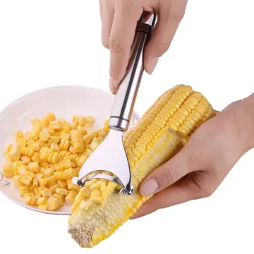  Corn Peeler, Corn stripper for corn on the cob remover  tool,Stainless steel multifunctional Kitchen Grips Corn planer Cob Cutter  kernels, with Hand Protect: Home & Kitchen