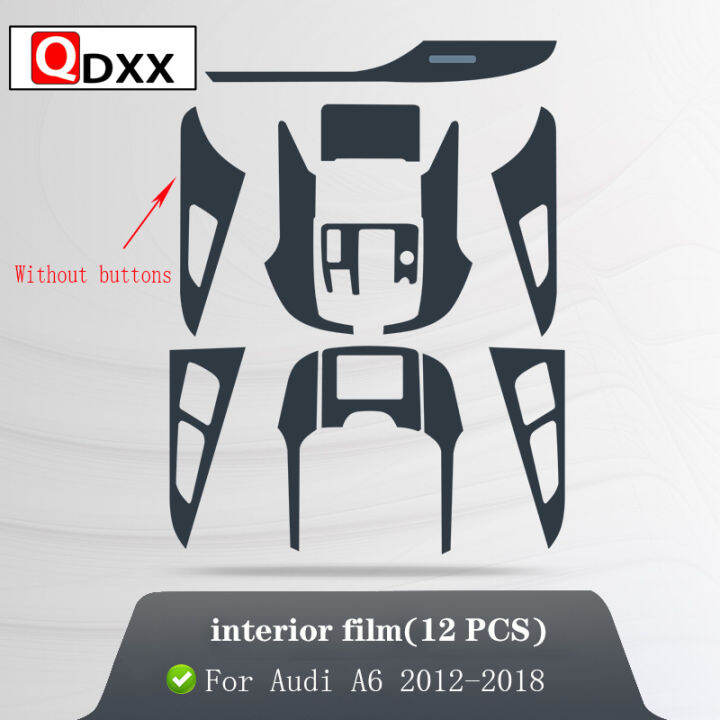 สำหรับออดี้-a6-s6-a7-c7-2012-2018ภายในรถคอนโซลกลางใส-tpu-ฟิล์มป้องกันป้องกันรอยขีดข่วนซ่อมฟิล์มอุปกรณ์เสริม