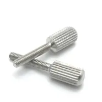 【LZ】 Parafusos de aço inoxidável recartilhado cabeça pequena parafuso do polegar aperto manual parafusos de cortina M1.6 M2 M2.5 M3 M4 M5 M6 GB836 10pcs